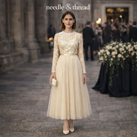 sachin and babi light blue dress 15 Most Stunning Champagne Wedding Dresses